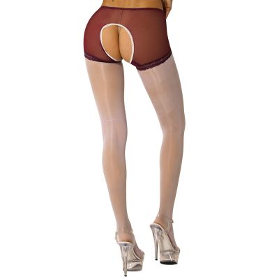 Women's Semi See Through Pantyhose Glossy Sheer Smooth Tight Underwear Bottoms