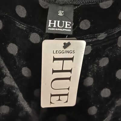 Women’s Hue Leggings- Black with Polka Dots , Sz Small, New w/ Tags