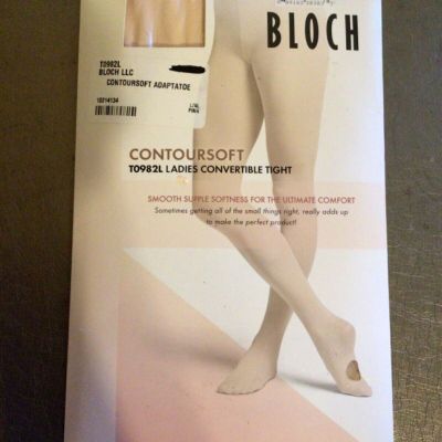 BLOCH Women's contoursoft adaptatoe Pink Tights Size L/XL T0982L