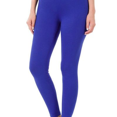 Womens Soft Stretch Cotton High Waisted Leggings Long Workout Yoga Pant Fitness