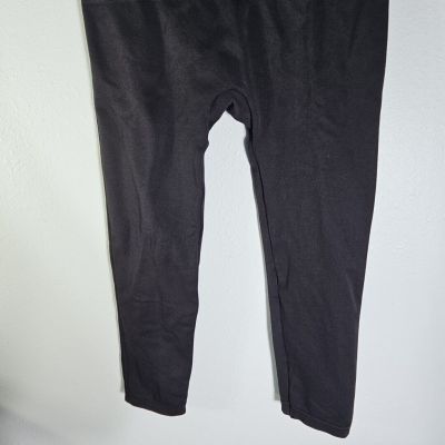 SPANX Very Black Cropped Lamn Leggings Plus Size 1X NWT $72