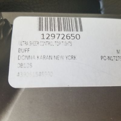 2 Donna Karan Signature Collection Hosiery Ultra Sheer Control Top Buff Size M