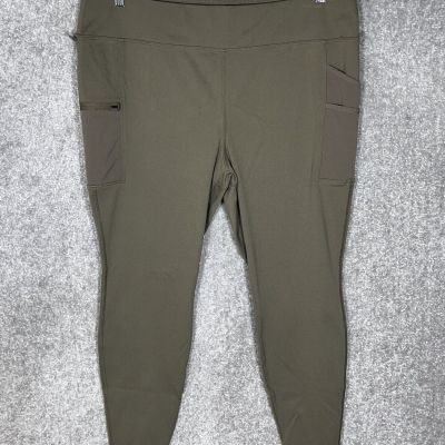 Carhartt Force Fitted Utility Uniform Leggings Womens Size 1X 16W-18W Green