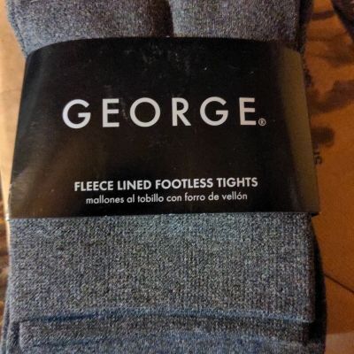 George Fleece Lined Footless Tights 12-16 New!