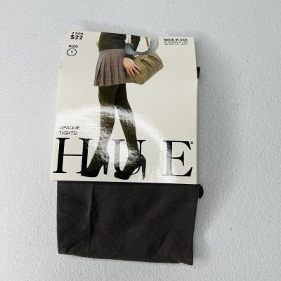 NWT Hue Womens Opaque Tights 1 Pair Pack Size 1 Seal New