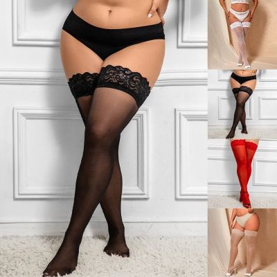 Over The Knee Socks Lace Stockings Club Daily Sheer Silicone Stockings