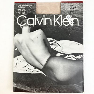 NOS Vintage Calvin Klein Daytime Sheer Lycra Pantyhose Style 720 Size B Almond Y