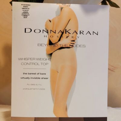 Donna Karan Beyond The Nudes S004 Tone A03 Tall Whisper Weight Control Top Hose