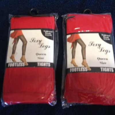 Eros Womens Sexy Legs Red Queen Size (Lot of 2)
