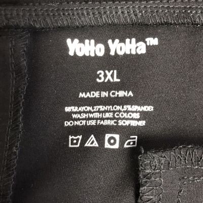 YoHo YoHa Womens Plus Size 3XL Pants Black