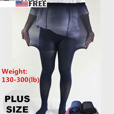 Sexy Women 600D Plus Size 4X 5X 6X Durable Stockings Pantyhose Lengthen Tights