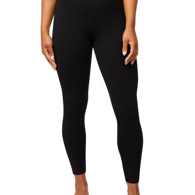Hanes Leggings Women's EcoSmart Classic Fitted All Day Comfort Workout Black