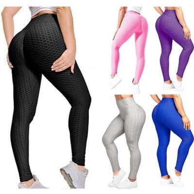 Women Leggings Anti-Cellulite High Waist Push Up Yoga Pants TikTok Butt Lift Med