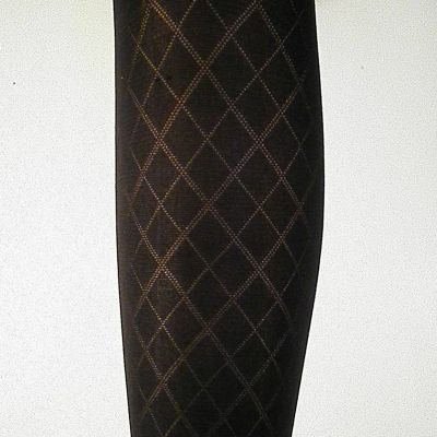 3 Curvation Textured Tights BLACK DIAMOND PATTERN ,LOT OF 3 PAIR,,CURVACEOUS 3