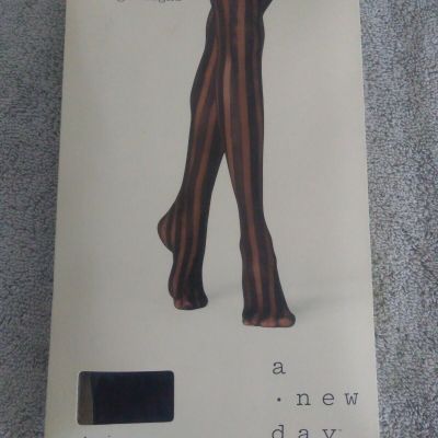 A New Day Black Thigh Highs Tights Women's Size Small - Medium or S/M 1 Pair
