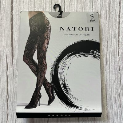 Lace Cutout Tights Natori Size S Black
