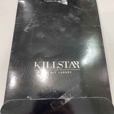 Killstar- Womens Black Cross Patterned  Tights- One Size