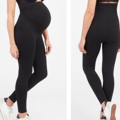 SPANX - Maternity Mama Look At Me Now Leggings Very Black Size 1X