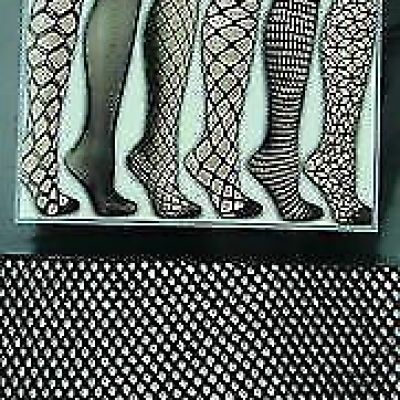 Black Fashion Fishnet Tights / Pantyhose, one Size Fits Most (3 Pairs)