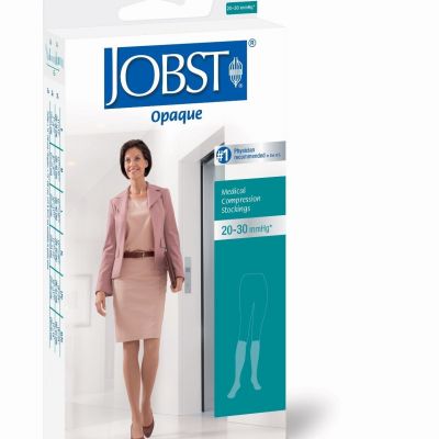 Jobst Opaque Womens 20-30 mmHg Compression Knee Stockings Supports Closed Toe