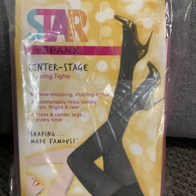 Star Power By Spanx Center Stage Shaping Tights Sz A Heathered Navy High Waist