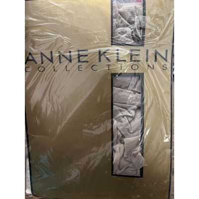 Vintage Anne Klein Collections Pantyhose Sandaltoe Size D Pebble Sand Color NOS