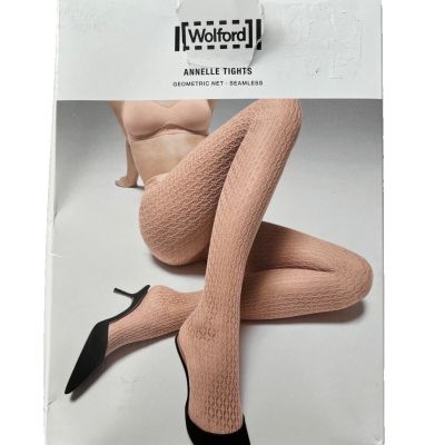 Wolford 19320 Annelle Tights Seamless Geometric Net Black ( XS )