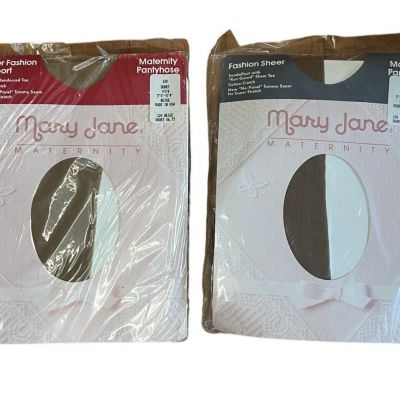 Vintage Mary Jane Maternity Tights Bundle Of (2) Short