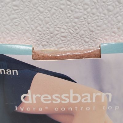 Dressbarn Women’s 2X New Beige Pantyhose Lycra Control Top