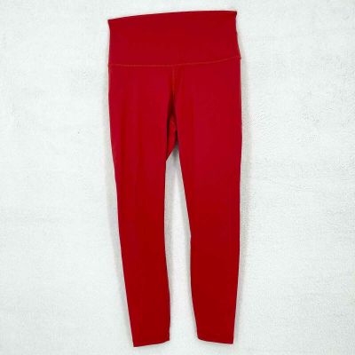 Everlane The Performance Ankle Gym Workout Leggings Red Women's Small