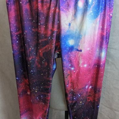 Online Leggings Store Womens Galaxy Stretchy Exercise Yoga Pants Measures 30