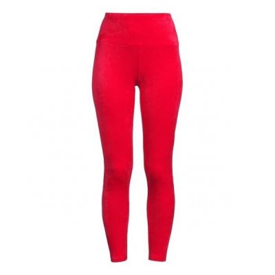 No Boundaries NEW?Woman's Velour High rise fitted Leggings size 2XL (19)~Red