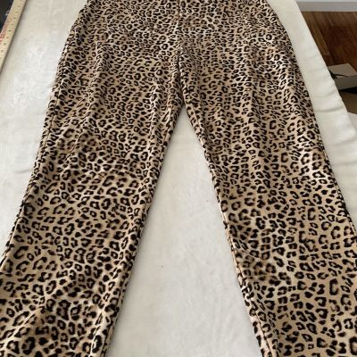 Chicos So Slimming Juliet Leopard Print Ankle  Pant Size 2.5