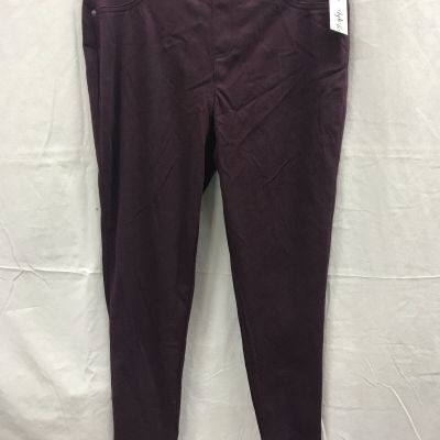 STYLE & CO Knit Twill Legging  Purple S
