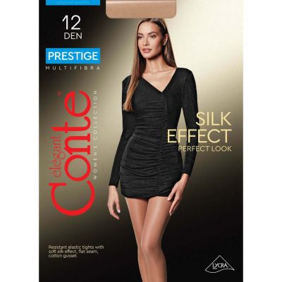 Conte Prestige 12 Den | Sheer to Waist Silky Thin Classic Invisible PANTYHOSE