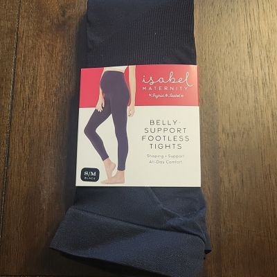 Women's Belly Support Seamless Footless Tights Isabel Maternity Size S/M B82