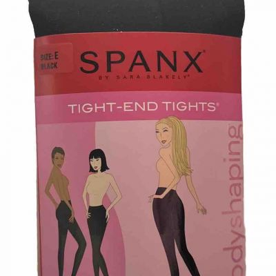 Spanx By Sara Blakely Tight End Tights Patterned Double Take Black Size E NWT