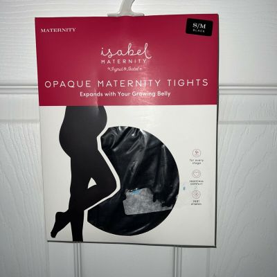 New Maternity Opaque Tights Isabel Maternity by Ingrid & Isabel S/M Black