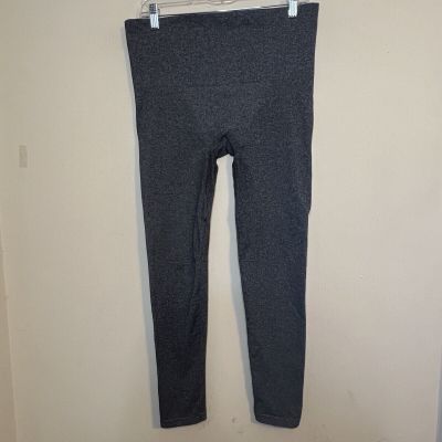 Spanx Women's High Waist Leggings Sz 1X Ankle Length Nylon Spandex Gray