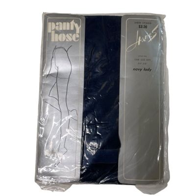 Womens Pantyhose Hanes  Sheer Opaque Reinforced One Size Fits Navy Lady C u