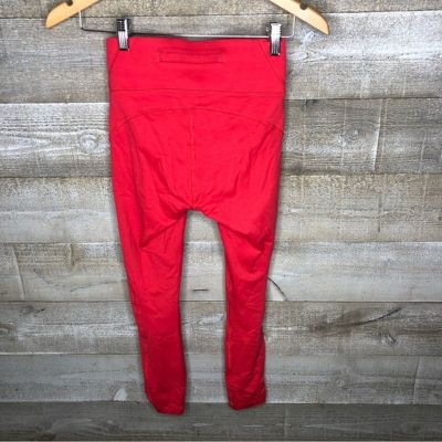 Outdoor Voices XS coral orange cropped athletic workout leggings