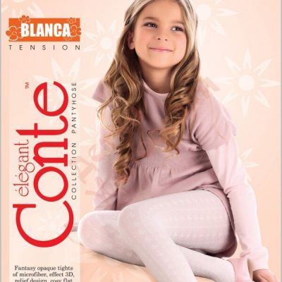 Conte Fantasy Opaque Tights For Girls - Blanca 60 Den (8?-100??)