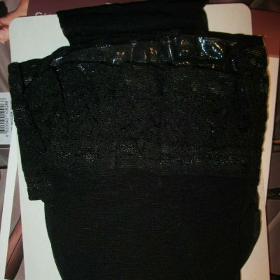 GIULIA CHIC LACE TOP BACKSEAM HOLD UP STOCKINGS  20 DEN 2 SIZES BLACK CAPPUCCINO