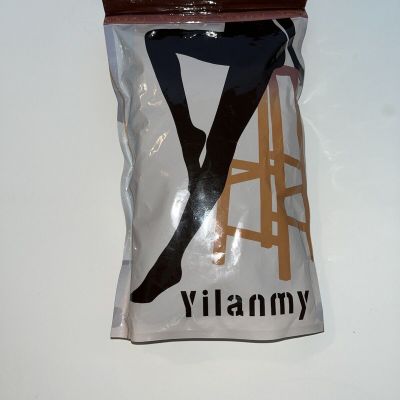 Vilanmy Black Nylon Knee Highs Size XXXL 6 Pairs