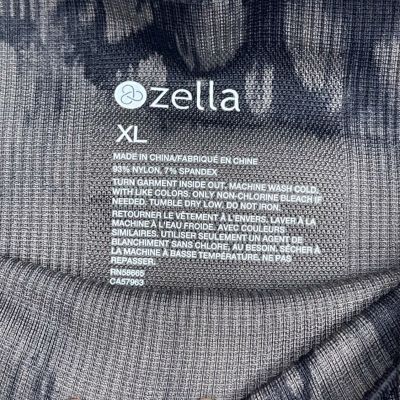 Zella New Without Tags Black & Grey Tie Dye Leggings XL