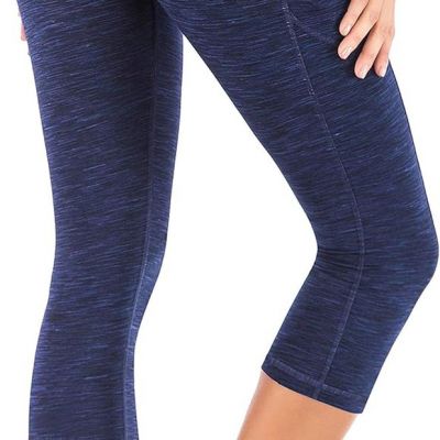High Waisted Yoga Pants for Women with Pockets Capri Leggings for Women Workout
