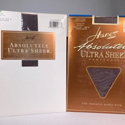 Vintage Hanes Absolutely Ultra Sheer Pantyhose - Lot of 2