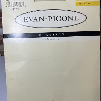 Vintage Evan-Picone Lycra Ultra Sheer Light Control Pantyhose Vanilla Long