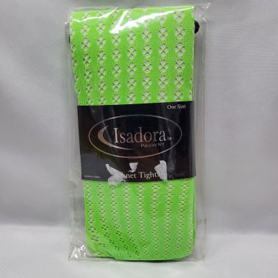 Isadora Paccini NY Fishnet Tights - Style 809-N - Lime Green - One Size