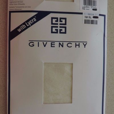 Givenchy #156 Body Gleamers Control Top Pantyhose in Ivoire Size B Vtg 1990